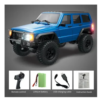 (Blue-1B) C8809 1:18 Full Scale RC Simulation Jeep Model 2.4G 4WD RC Car Motor Climbing Off-Road