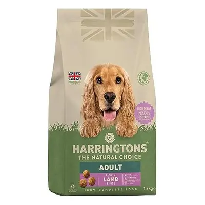 Harringtons Complete Dry Adult Dog Food Lamb & Rice 1.7kg (Pack of 4) - Made with All Natural In