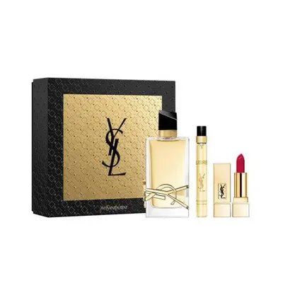 Ysl Libre Pcs Set: Oz Eau De Parfum Spray + 0.33 Eau De Parfum Spray + Lipstick (Hard)