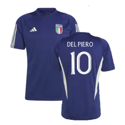 (XL) Italy Training Jersey (Dark Blue) (DEL PIERO 10)