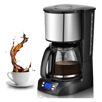 (Benno) Filter Coffee Machine, Programmable Drip Coffee Maker with 24hr Timer & 40min Keep Warm,