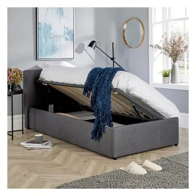 (Single) Home Source Horizon Ottoman Side Lift Bed Frame Grey