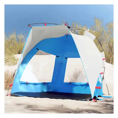 vidaXL Beach Tent 2-Person Azure Blue Quick Release Waterproof