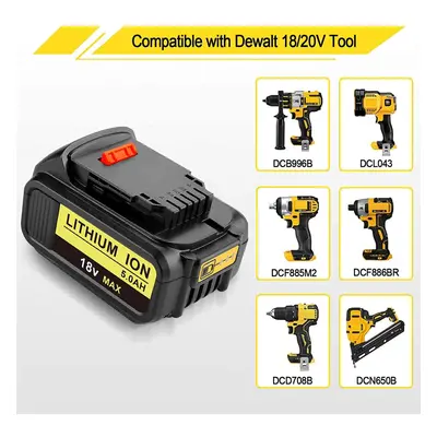 18V 5Ah Slide Li-ion XR Battery for Dewalt DCD785 DCB184 DCB182 DCF885