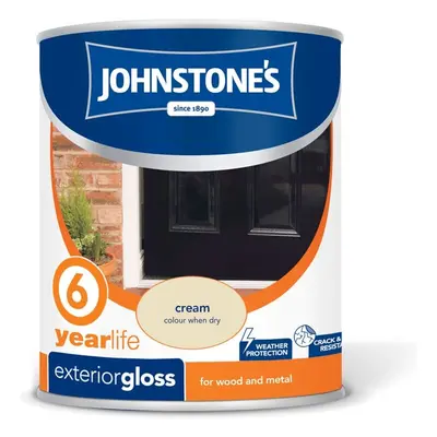 Johnstone's - Exterior Hardwearing Gloss 750ml - Cream