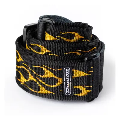 Dunlop D3811OY Flambe Yellow Strap