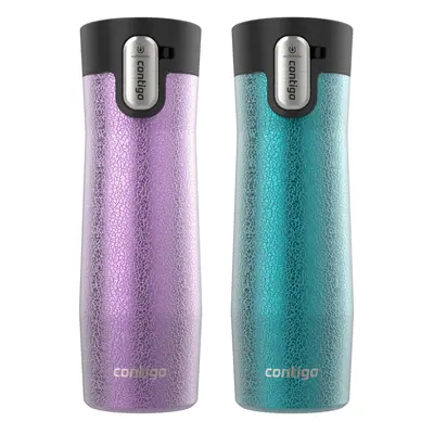 Contigo AUTOSEAL West Loop VacuumInsulated Stainless Steel Travel Mug with EasyClean Lid oz 2Pac