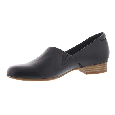 Clarks womens Juliet Palm Loafer Black Leather US