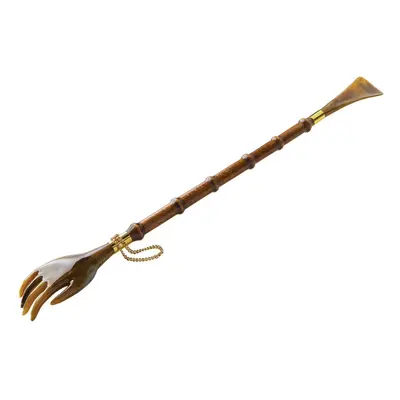 21"" Elegent Shoe horn and Backscratcher with Beechwood Shaft: Perfect Unique and Quality Gift f