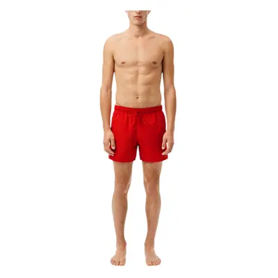 (Red, S) Lacoste Mens Shorts MH6270 Summer Swimwear