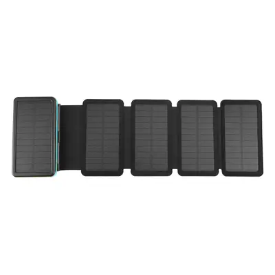 (Blue Solar Panel) Portable 20000mAh Solar Power Bank Folding Foldable Solar Panel Solar Charger