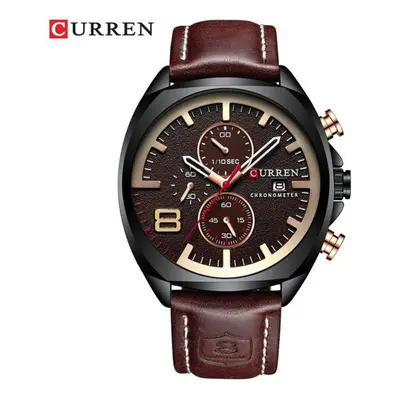 (gold) Men Watches Top Brand Luxury Curren Military Quartz Watch Men&apos;s Sport Wristwatch Rel