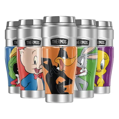 THERMOS Looney Tunes Daffy Duck STAINLESS KING Stainless Steel Travel Tumbler Vacuum insulated D