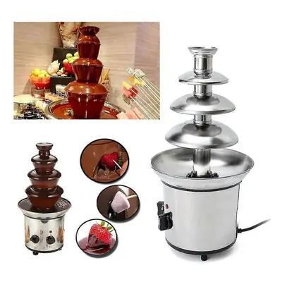 Chocolate Fountain, Tiers Electric Melting Machine, Fondue Pot Set, for Chocolate Candy, Ranch