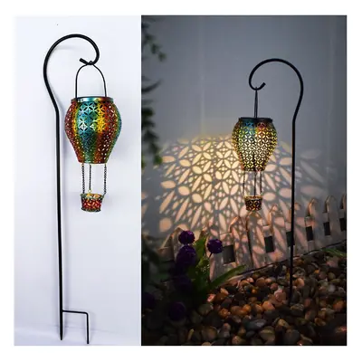 (Colorful Light) Leaper Outdoor Garden Solar Light Hot Air Balloon Shape