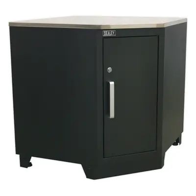 930mm Heavy Duty Modular Corner Floor Cabinet - Adjustable Shelf - Locking