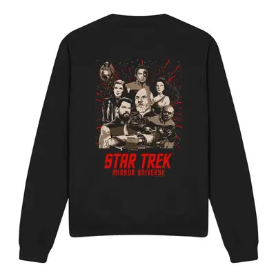 (S, Black) Star Trek Unisex Adult Poster Sweatshirt