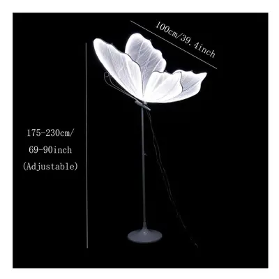 (white 100cm, 2pcs) 60/80/100cm Wedding Butterfly Floor lamp Creative Butterfly Ceiling Lamp But