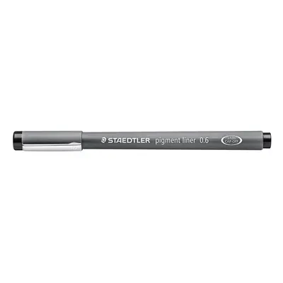 Staedtler Pigment Liner Black 0.6 mm Pack of