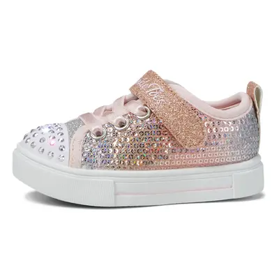 Skechers Kids Twinkle Sparks-Sequin Flash Sneaker Link Pink/Multi