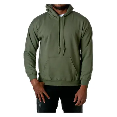 Gildan mens Heavy Blend oz. 50/50 Hood(G185)-MILITARY GREEN-M