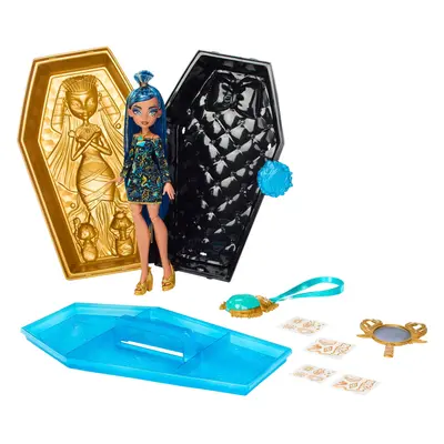 Monster High Doll & Accessories Cleo De Nile Golden Glam Case Beauty Kit with Tattoos Stickers &