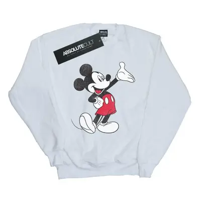 (3XL, White) Disney Mens Traditional Wave Mickey Mouse Sweatshirt