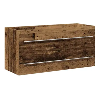 (old wood, x 38.5 x cm) vidaXL Bathroom Sink Cabinet Old Wood 80x38.5x48 cm Engineered Wood