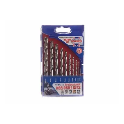 Faithfull FAIMSET10PRO HSS Drill Bit Set of M2 - 10mm