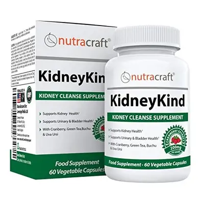 KidneyKind Kidney Support Detox Supplement Natural Kidney Cleanse and Bladder Health Formula Buc