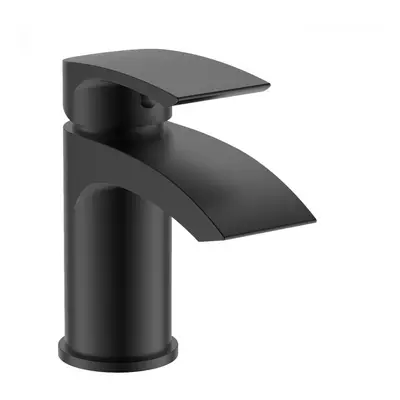 Bathroom Tap Matt Black SLEEK Basin Mono Mixer Tap