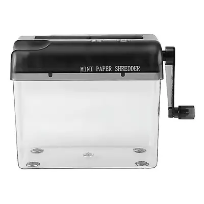 (black) Efficient Shredder For Paper And Documents Portable And Easy To