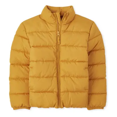 The Children's Place Boys' Medium Weight Puffer Jacket Wind Water-Resistant Tiger Gold XXXLarge