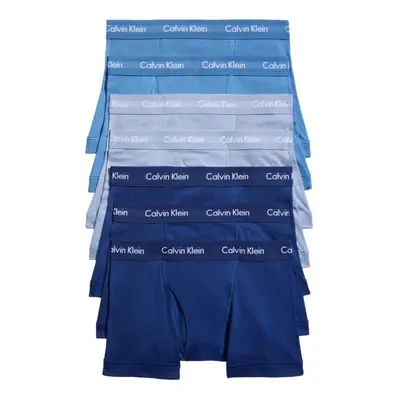 Calvin Klein Men's Cotton Classics 7-Pack Trunk Boardwalk Blue W