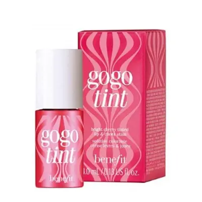 Benefit Gogo Tint Bright Cherry Tinted Lip & Cheek Stain, 0.2 Fl Oz