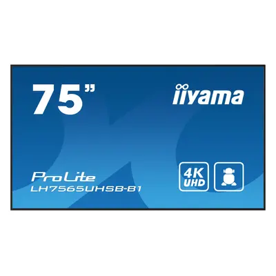 iiyama ProLite LH7565UHSB-B1 75" Class (74.5" viewable) LED-backlit LCD display - 4K - for digit