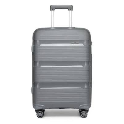 (20 inch) 1or Piece PP Hard Shell Travel Trolley Spinner Wheels Lightweight Check in Luggage wit