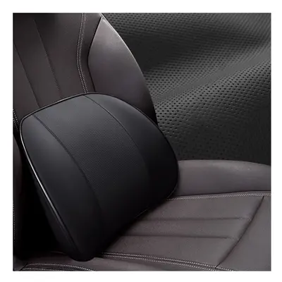 (1pcs black back) Car Headrest Pillow Car Lumbar Support Pillow Breathable Memory Foam Neck