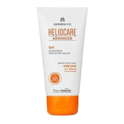 Heliocare Advanced Gel SPF 50ml / Lightweight Gel Sunscreen For Face / Daily UVA and UVB Anti-Ag