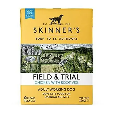 Skinner's Field & Trial Chicken & Root Veg - Adult Wet Dog Food, Grain Free, 390g (Pack of 18)