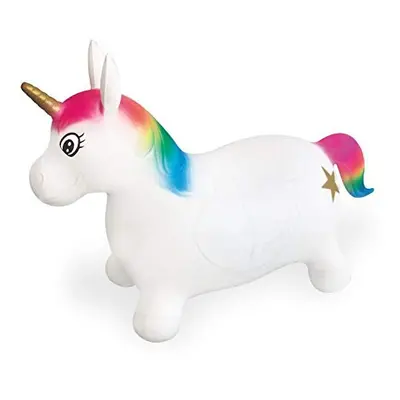 Mondo Toys - Unicorn Ride-On Inflatable Unicorn Ride On Kids - Inflatable Unicorn Ride - Jumping