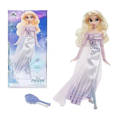 Official Elsa the Snow Queen Classic Doll for Kids, Frozen 2, 29cm/11â, Includes Silver Toned 