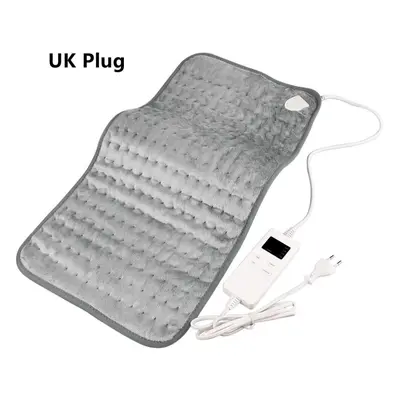 (grey, UK Plug) Heating Pad For Back Pain Relief & Cramps, Heating Pads With Auto Shut Off Large