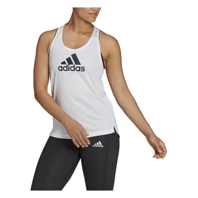 adidas Women's AEROREADY Designed Move Logo Sport Tank Top White/Bl