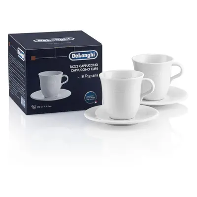 DeLonghi DLSc309 Porcelain cappuccino cup & Saucer, Set of