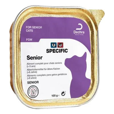 (4 x 7x100g) Dechra Specific FGW Senior Cat Wet Food Foil Trays