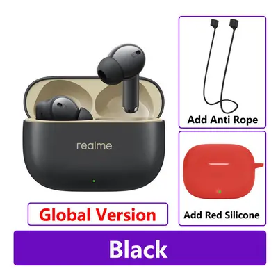 (GL Black n Red) New Realme Buds T300 True Wireless Earphone 30dB Active Noise Cancelling