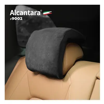 (1 pcs style G) Car Neck Headrest Pillow Car Accessories Alcantara Auto Seat Head Support