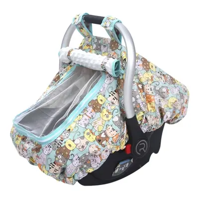 (A) Baby Carseat Cover Stroller Protective Cover with Mesh-Window Mosquito Cover for Stroller Ca