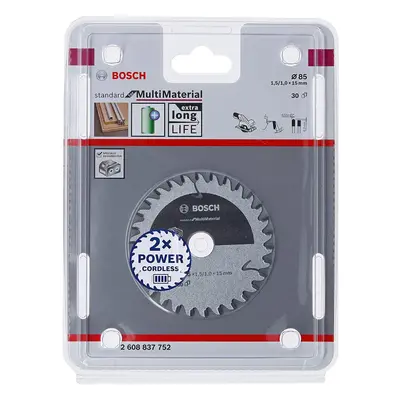 Bosch Professional Standard Blade for Multi Material (85 x x 1.5 mm, Teeth, Accessories: Cordles